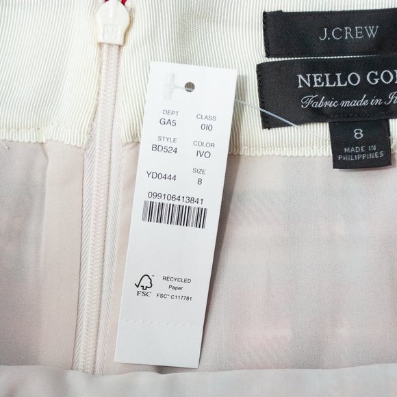 NWT J. Crew Pleated Italian Wool Mini Skirt in Vintage Plaid size 8 - Picture 9 of 9